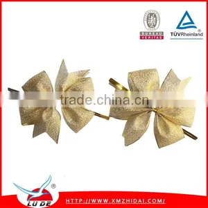 2016 Cheap Factory Handmade Metallic Ribbon Bows for Decoration thumbnail-2