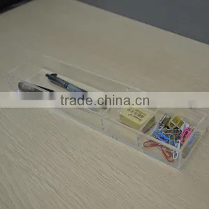 Acrylic Sign Holder Pen Holder With Clock thumbnail-1