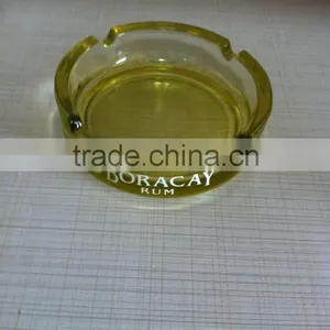 LongRun China Wholesale Cigarettes Tabletop Ashtray Color Round Glass Ashtray thumbnail-1