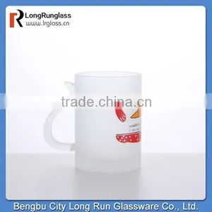 LongRun 296ml 2014 Frosted Chocolate Glass With Lid Decal Print Glass Best Sale thumbnail-2