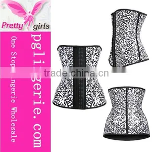 Classic Latex Waist Cincher and Leopard Print Latex Waist Trainer Corset thumbnail-3