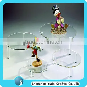 High Quality Floor Stand Crystal Bases for Wedding Cake Acrylic Wedding Cake Stands Cheap Wholesale thumbnail-1