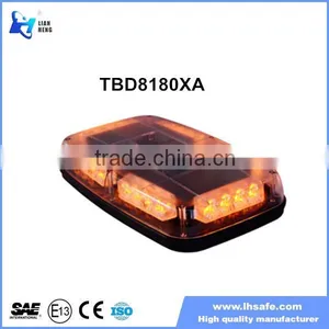 Amber Flashing Warning Light Emergency Car Magnetic Mount Mini Roof Light Bar TBD8180XA thumbnail-1