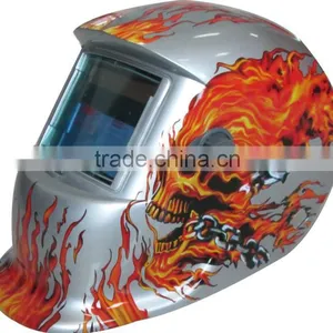 Welding Shield Mask of Skull Flame thumbnail-1