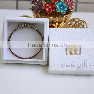 Personalized Jewelry Box Bracelet Box With Beaded Name Plate of J thumbnail-3