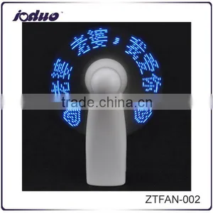 Hot Sales Flash Customized and Print Logo Promotion Gift Led Fan thumbnail-1