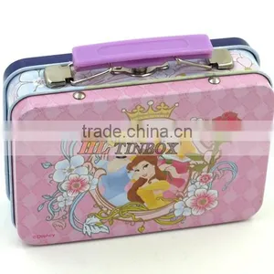 Rectangular Kids Gift Tin Lunch Box With Handle and Lock thumbnail-2