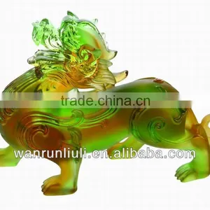 Chinese Fengshui Crystal Decor-Pixiu 4 thumbnail-1