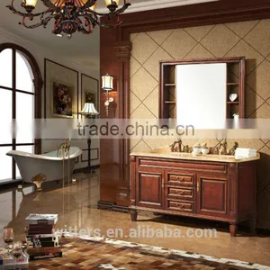 Luxury Royal Living Room Furniture Classic Solid Wood Bathroom Vanity Kit With Basin Sink and Faucet WTS802 thumbnail-6