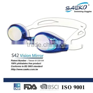 Vision Mirror - Quality Comfortable Eye Seal Mirrored Lens Swimming Goggles Anti-fog Adult thumbnail-1