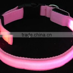 Wholesale LED Luminous Nylon Pet Dog Collar PT208 thumbnail-4