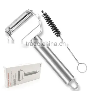 Stainless Steel Julienne Vegetable Peeler With Cleanning Brush,julienne Peeler thumbnail-5