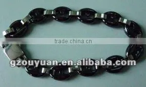 2012 Hot Sell Black Silicon Tungsten and Ceramic Bracelet thumbnail-1