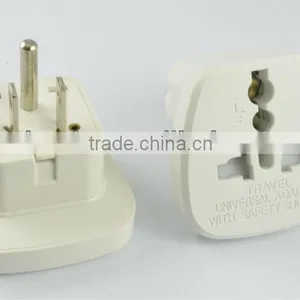 Universal to 3 Pin Plug Travel Adapter us 3 Pin Plug, Philippines Travel Plug Adapter With Safety Shutter thumbnail-1