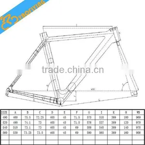 Hot Sale Popular Black Color Carbon Fiber Road Bike Frame China,DIY Carbon Frame Road Bike thumbnail-6