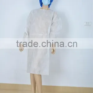 White Surgical Disposable Gown thumbnail-1