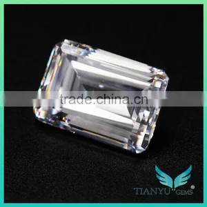 Wholesale 7*9mm 2ct Super White Colorless Emerald Cut China Synthetic Moissanite Diamond for Ring thumbnail-4