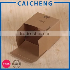 Recycled Brown Kraft Folding Paper Box With Window thumbnail-2
