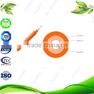 50/125um Multimode OM2 Simplex Tight Buffer Round Indoor Fiber Optic Cable thumbnail-1