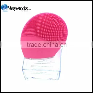 Wholesale OEM Super Wash Face Machine Silica Gel Skin Lifting Anti-aging Vibration USB Rechargeable thumbnail-2