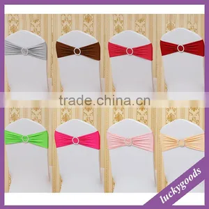Cheap Wedding Decorative Elastic Chair Sash With Buckle thumbnail-1
