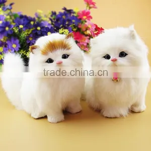 Pure Handmade Lifesize Best Selling Christmas Decoration Plush Animal Cat thumbnail-1
