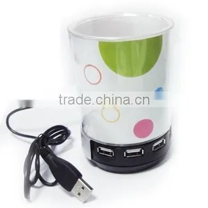 Usb Hub Pen Holder With Speaker thumbnail-1