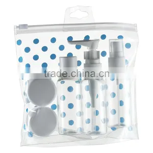 Travel Mate Small Hanging Wash Bag Toiletries Case With 4 Reusable Bottles thumbnail-3