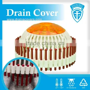 DC-D1810A Reflective Design 18x10.5 Floor Dome Outdoor Drain Cover thumbnail-1