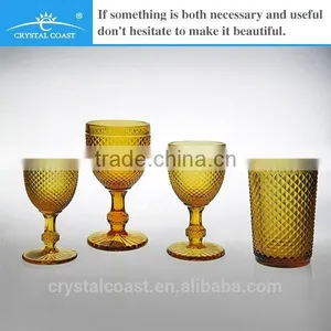 Wholesale Crystal Czech Republic Diamond Shape Wine Glass; Wedding Champagne Cup; Imitation Party Glassware thumbnail-2