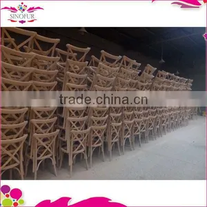Popular Old Wedding Wooden Cross Back Chair thumbnail-5