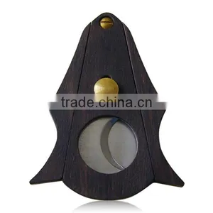 Black Walnut Wood Cigar Cutter thumbnail-3