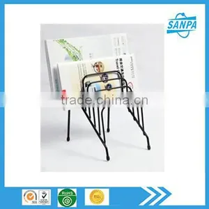 Office Supplier 6 Slot Metal Wire CD DVD Magazine Booklet Display Rack Stand thumbnail-1