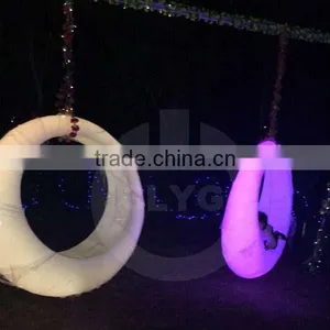 Led Outdoor Furniture With Waterproof Plastic LED Illuminated Circle Chairs thumbnail-3