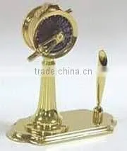 Brass Pen Holder With Telegraph, Telegraph Pen Holder, Fancy Pen Holder, Handmade Pen Holder, Personalized Pen Holder thumbnail-1