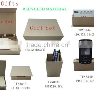 Stationey Recycled Paper Gift Set With Sticky, Pen Holder for Promotion thumbnail-1