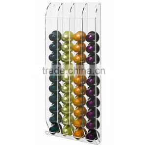 Wall Mounted Nespresso Acrylic Coffee Pod Organizer thumbnail-1