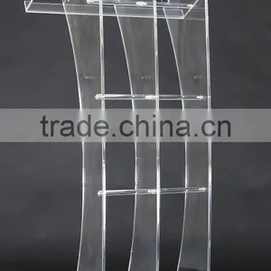 Factory Wholesale Acrylic Cheap Clear Church Podium Pulpit thumbnail-3