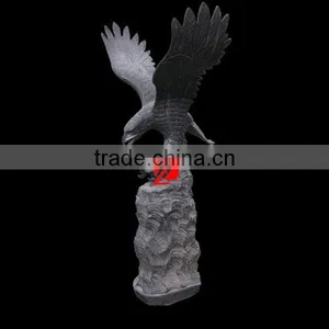 Stone Black Eagle Sculpture thumbnail-1