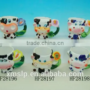 Ceramic Cow Shape Mug thumbnail-1