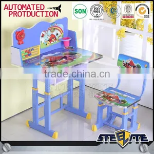 Beautiful Good Quality Mickey Mouse Kids Desk Kids Study Table Design Childrens Table and Chair Set thumbnail-2