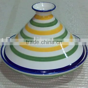Ceramic Tajine With Handpainted Design thumbnail-1
