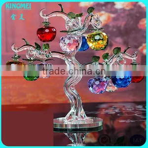 Business Gifts K9 Crystal Gold Ingot Tree for Christmas Decor thumbnail-4