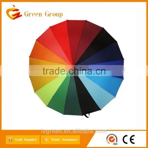 Metal Golf Umbrella For Bright Colorful in China thumbnail-3