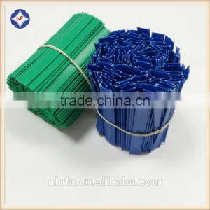 High Quality Plastic Coated Double Metal Wire Twist Ties for Bread Bag thumbnail-6