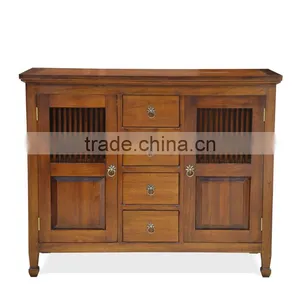 Buffet Console Ethnic Java Natural Finish Teak Wood Furniture thumbnail-3