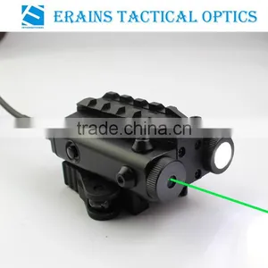 New Military Standard Compact Square Design Tactical ES-FX103-LG Green Laser Sight With Led Flashlight Combo (FDA Certified) thumbnail-1