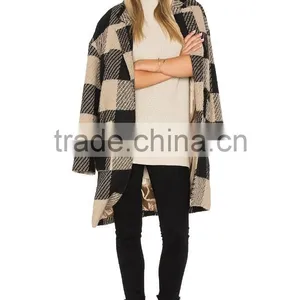 OEM Service Plus Size 100% Wool Women's Coat Keepwarmer thumbnail-1