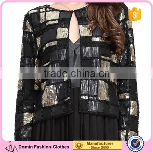 2017 Latest New Fashion Sequin Coat And Jacket For Woman thumbnail-1