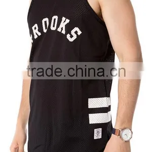 Wholesale Plain Gym Stringer Men's Tank Top In Bulk 2015 thumbnail-3